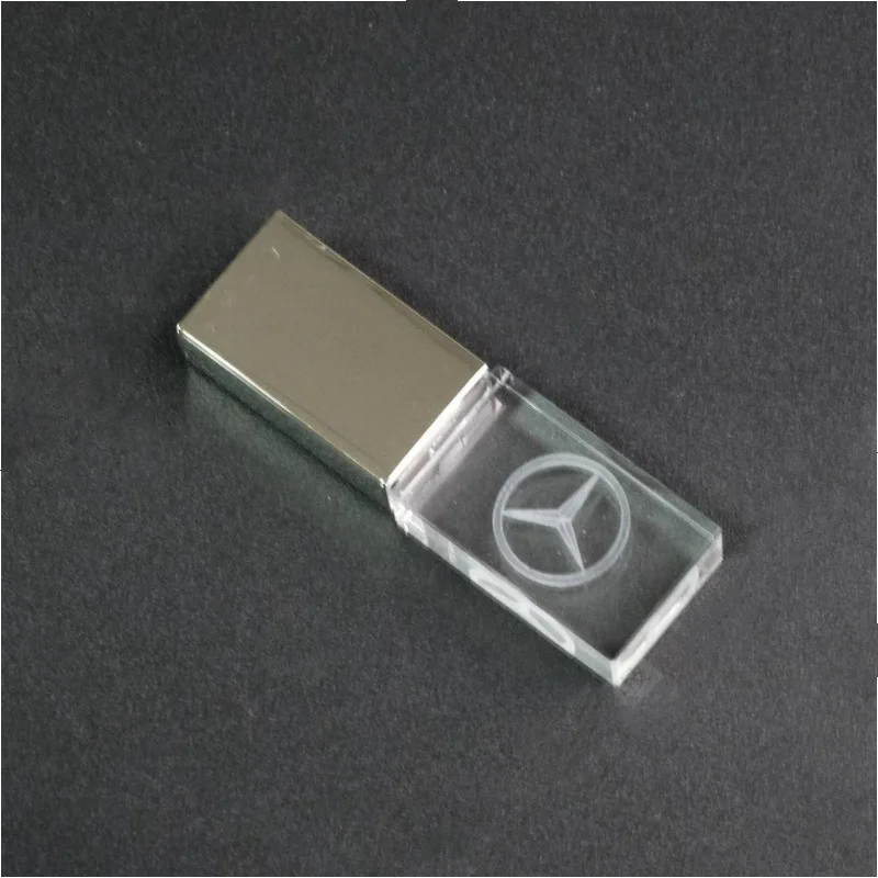 Новый Пользовательский логотип Кристалл Usb2.0 флэш накопитель фотография подарок