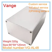 1 шт./лот корпус для пескоструйной обработки 90*59*120 мм 6063-T5 алюминиевый профиль коробки для инструментов для электрического сенсорного устройства