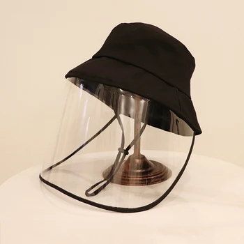 

Anti-spitting washable Protective mask Hat Dustproof Cover Peaked Cap Hat Protective Hats Face Mask Covers Hats masque enfant