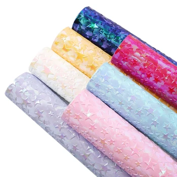 

20*34cm Star Bump Texture Synthetic Leather Patchwork For Hair Bow Bag Wallet Phone Cover DIY,1Yc10306