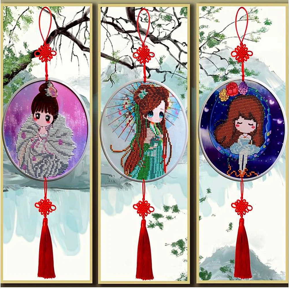 

New Diamond Embroidery 2019 5D Diamond Painting Kit Hanging Picture Cartoon Character Princess Christmas Home Decorations