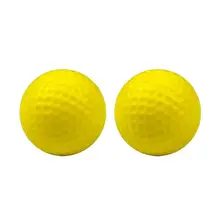 2 szt Praktyczne kryte piłki golfowe lekkie piłki golfowe piękna wysoka widoczność odporne na uderzenia miękkie piłki golfowe tanie i dobre opinie CN (pochodzenie) Jeden kawałek piłka Standardowy