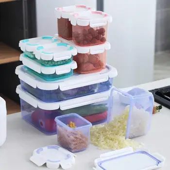

300-6500ml Food Storage Box Sealed Crisper Fridge Preservation Case Container kitchen food keep fresh boxes large capacity