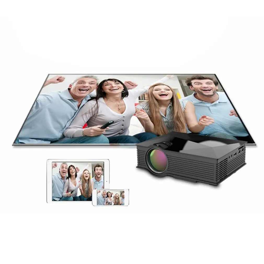 Портативный Размер Full HD 1080P умный домашний проектор 55 Вт wifi HDMI VGA Видео Домашний кинотеатр мультимедийный плеер