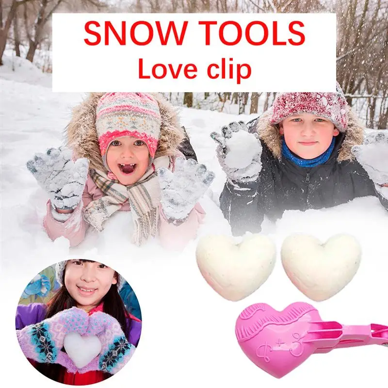 kit di giocattoli per la sabbia e la neve all'aperto clip per creatore di palle di neve attrezzi per la creazione di palle di neve Kit di attrezzi per la creazione di palle di neve 