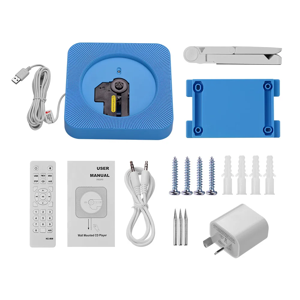 Портативный настенный CD проигрыватель музыкальный усилитель аудио магнитофон с