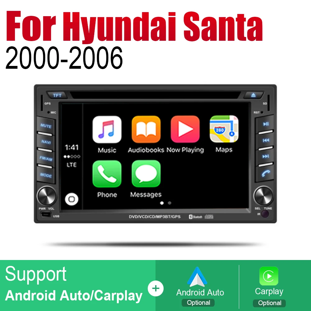 Автомобильный DVD плеер ZaiXi GPS навигация для Hyundai Santa Fe Classic 2000 ~ 2006 Автомобильная