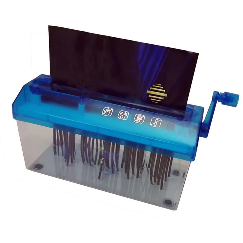 

Portable Handheld Paper Shredder Cutter Folded A4 Strip Cut Operated Cutting Machine Manual A4 Shredder For Home Office School