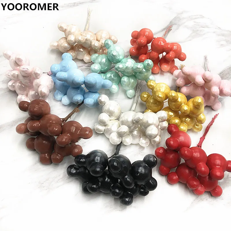 YOOROMER 6 шт. искусственный пенопластовый букет медведя Свадебный венок сделай сам