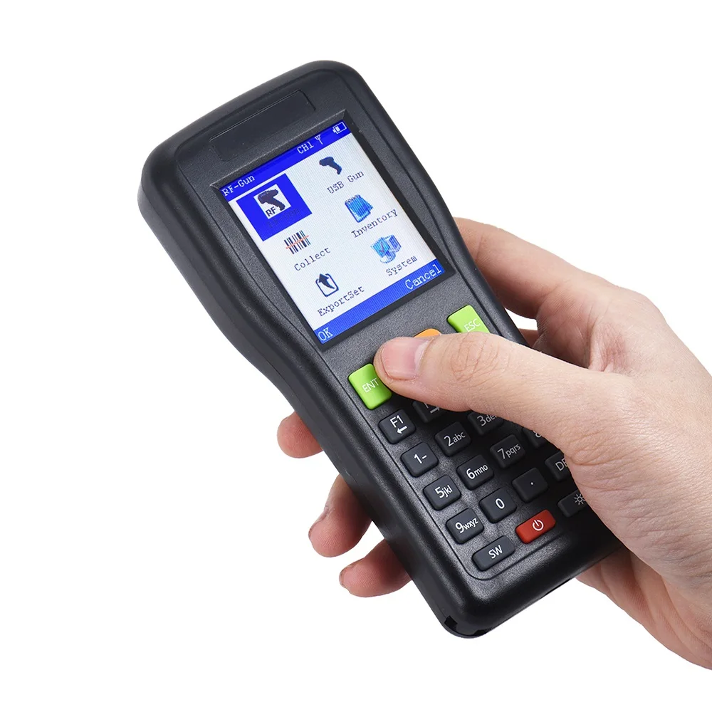 RF 2,4G 1D сканер штрихкодов Ручной инвентарь сбора данных терминал беспроводной и проводной сканер штрихкодов PDT для склада магазина