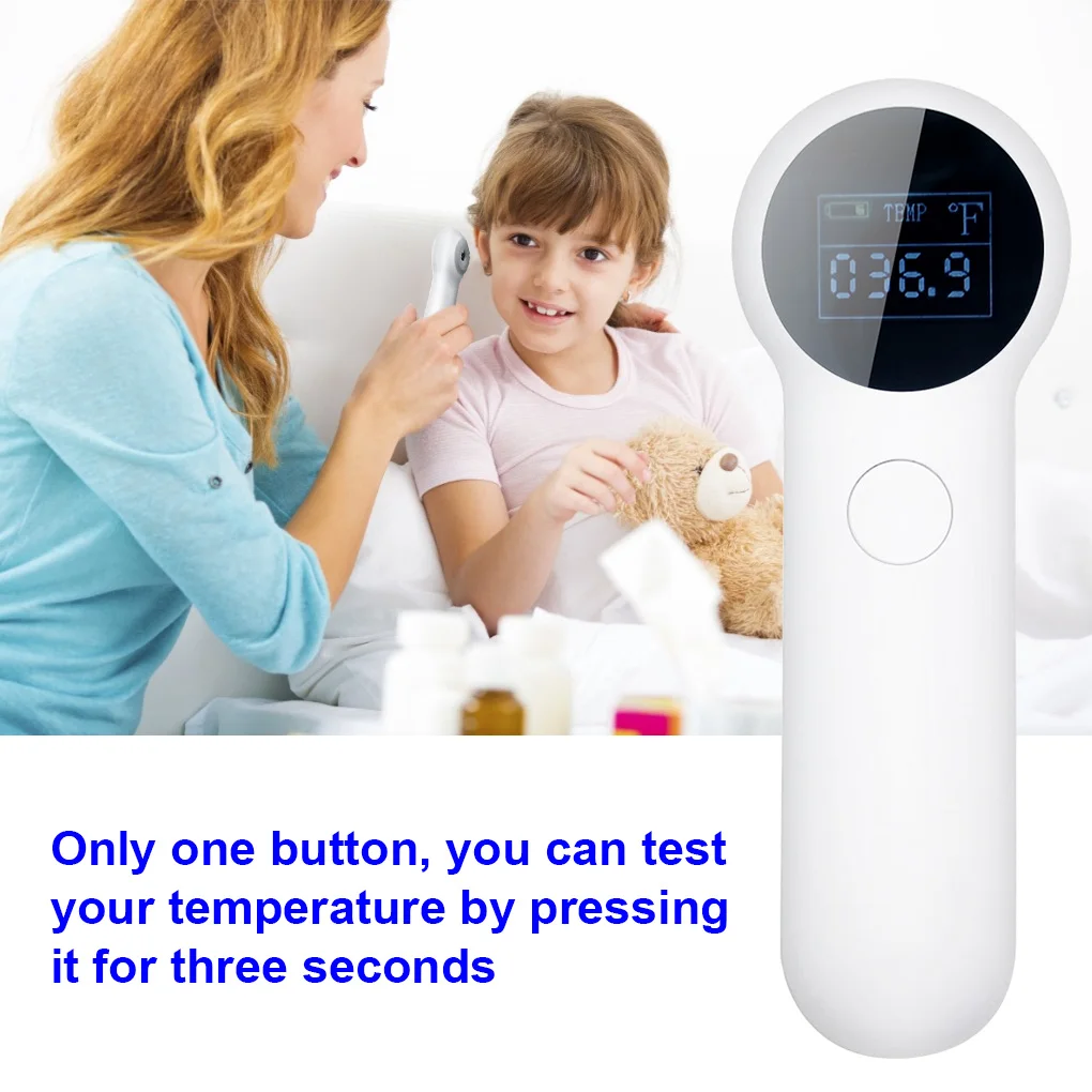 

Forehead Digital Thermometer Non-contact Infrared Body Temperature Meter Measuring Device