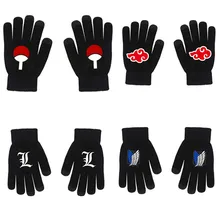 

Anime ONE PIECE Logo Touch Screen Glove Five-finger Cotton Warm Student Children's Winter Work Gloves Gift