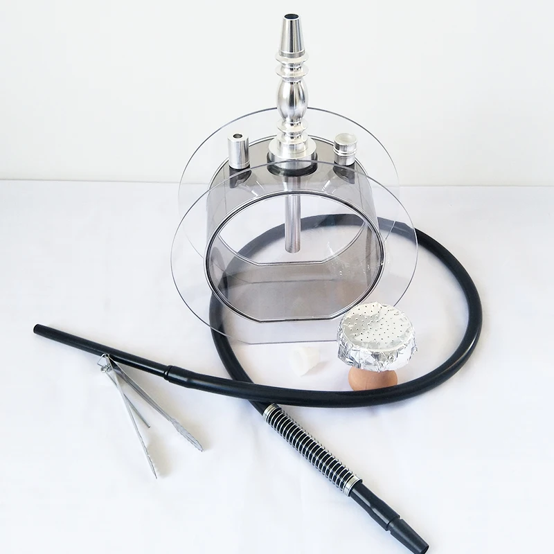 Новый Круглый акриловый кальян набор водная трубка с Sheesha силиконовая чаша шланг