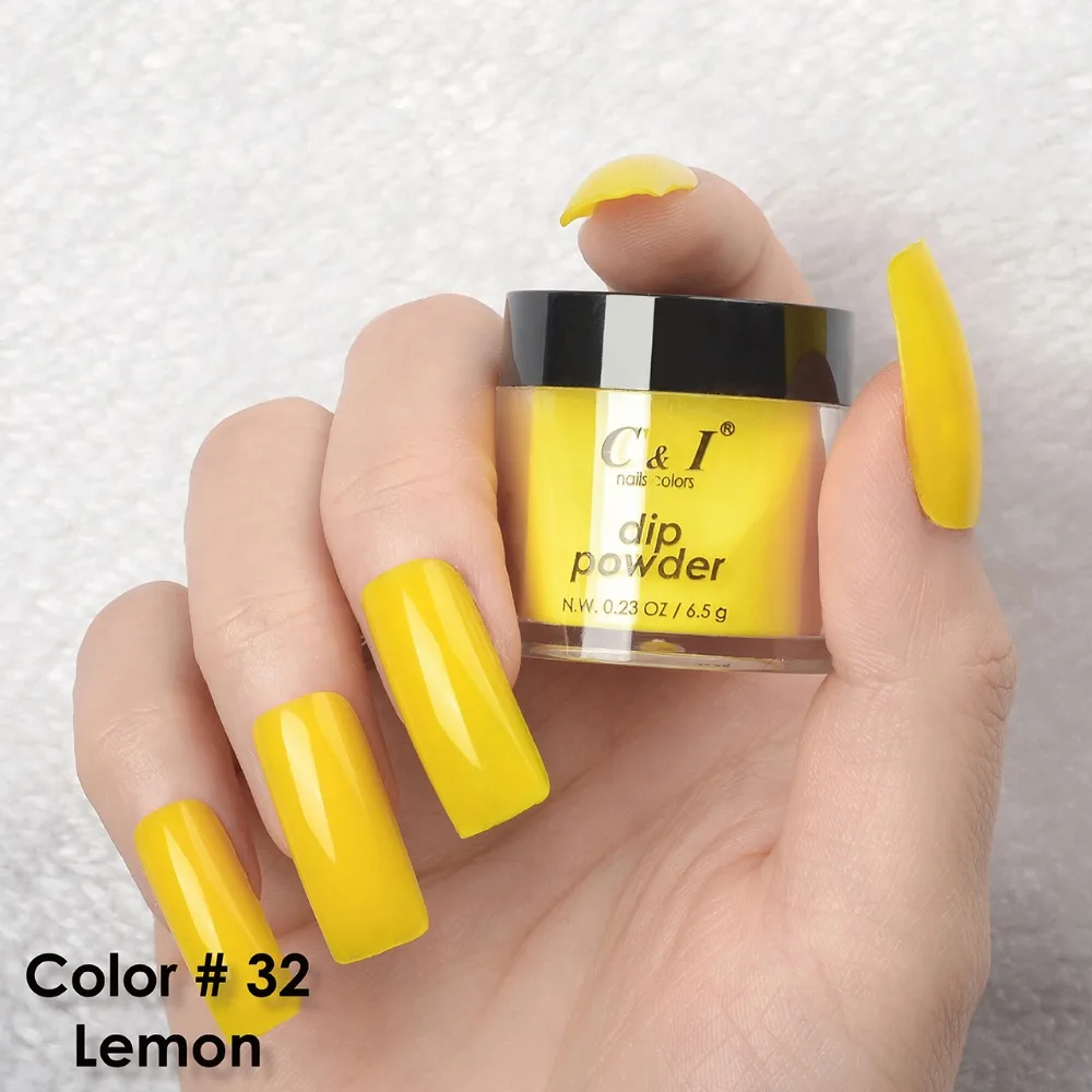 C&I Mini Dip Powder Color # 32 Lemon 2