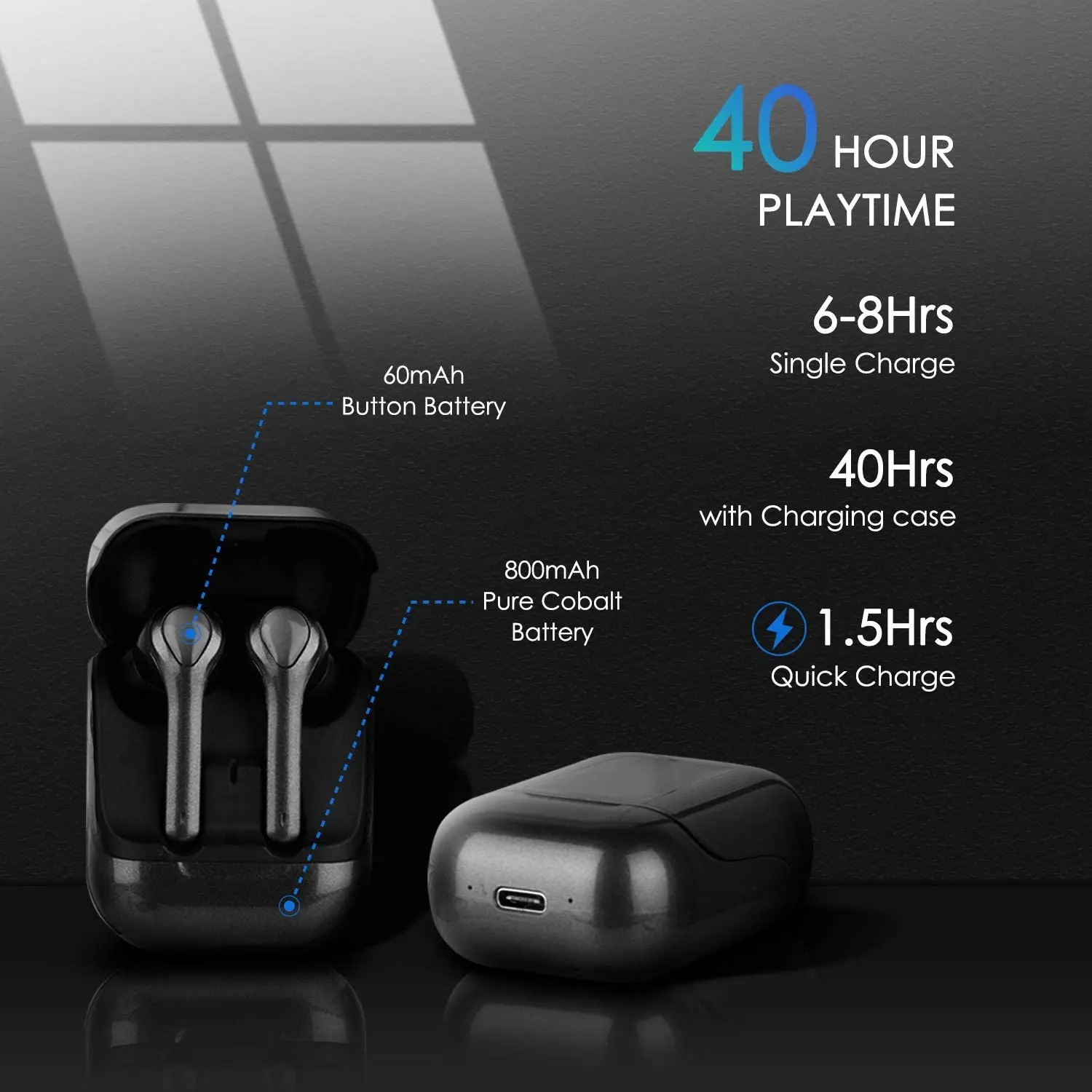 Hi-fi bluetooth sem fio fone de ouvido