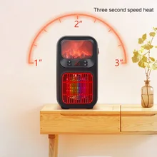 PTC Электрический обогреватель для помещений, быстрый нагрев с таймером дистанционного управления, регулируемый термостат, функции защиты от перегрева для дома
