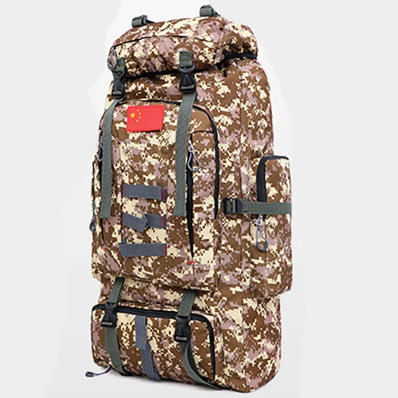 Colour4 SKISP 80L Большая вместительная уличная сумка женская мужская альпинистский рюкзак походы рюкзак военный тренировочный камуфляж большой рюкзак - Цвет: Colour4