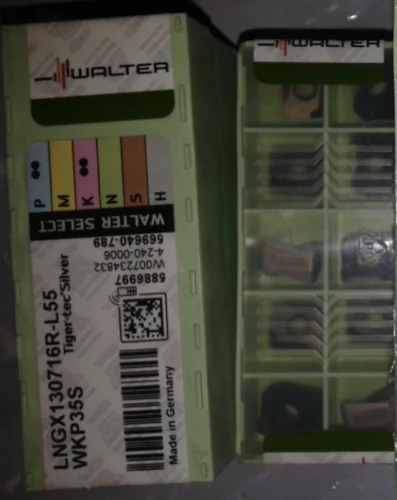 WALTER 10 шт карбидные вставки LNGX130716R-L55 WKP35