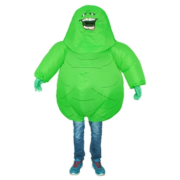 

Adult Inflatable Scary Costume Green Monster Dress for Role Play Party Halloween Costumes for Men Women Outfits