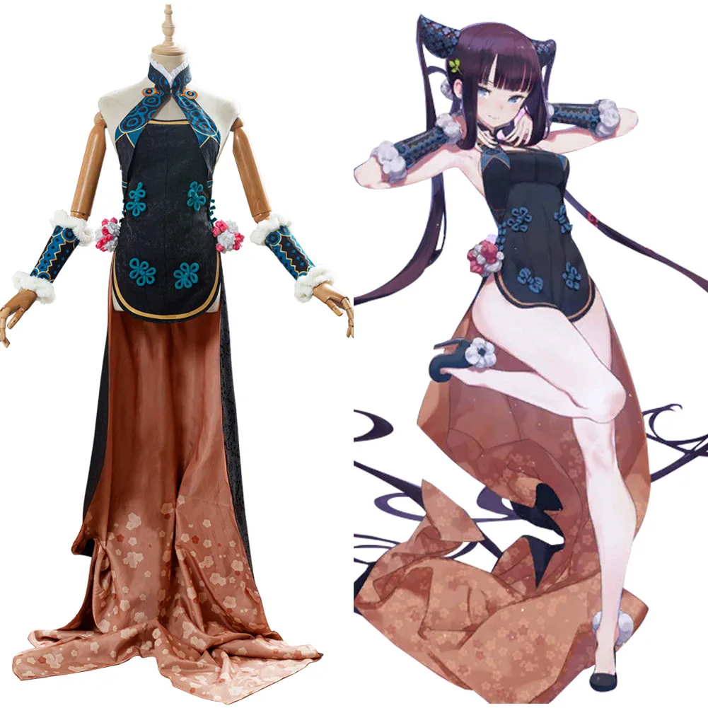 FGO Fate/Grand Order Yang Guifei Косплей Костюм ПОЛНЫЙ КОМПЛЕКТ Хэллоуин наряд платье для