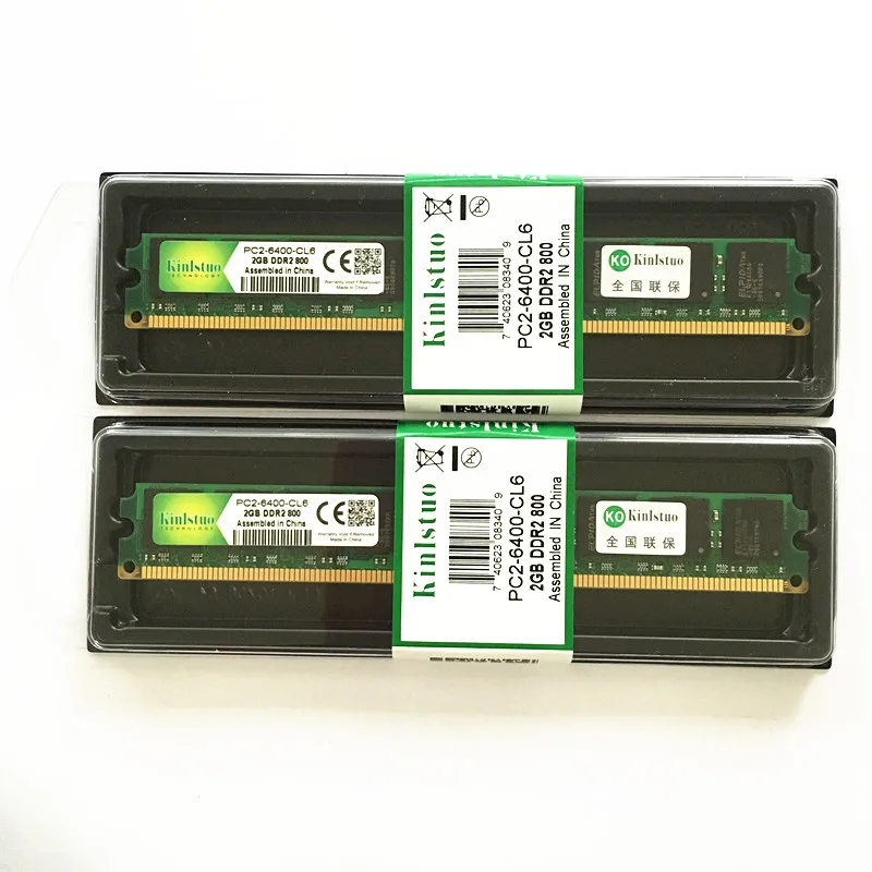 Desktop DIMM computer RAM DDR2 2Gb 800/667/ 533Mhz for Intel &AMD
