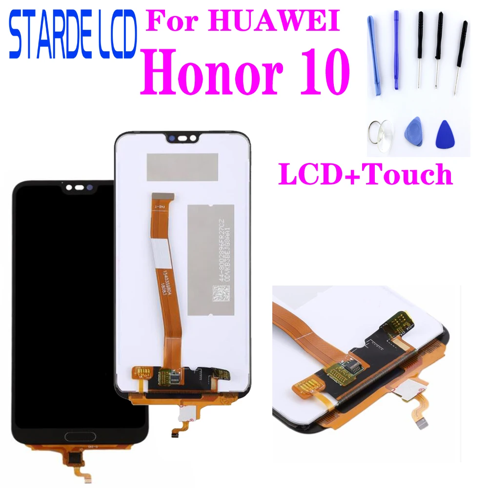 ЖК-дисплей для HuaWei Honor 10 с сенсорным экраном и дигитайзером в сборе запасные части