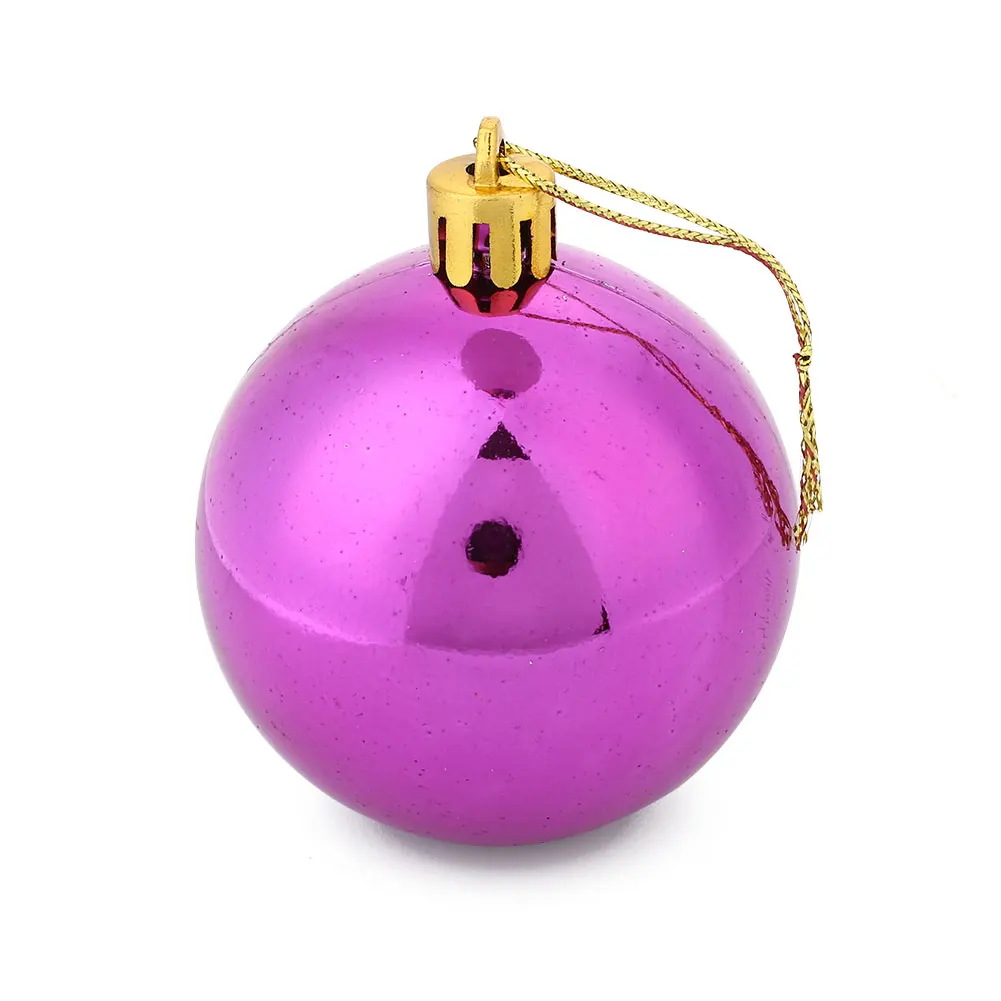 6CM 24Pcs/Box Christmas Decorative Ball Market Xmas Tree Decors 6 Colors