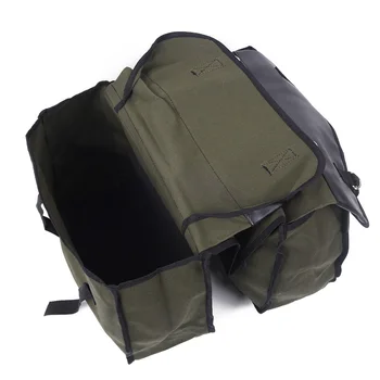 

1pc Cycling Canvas Motorcycle Saddlebags Equine Back Pack High Quality Canvas Luggage Vintage Bag Decoration