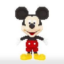Disney 1831 adet + Mickey Mouse elmas blokları mikro 3D modeli fare klasik karikatür Mini yapı tuğlaları rakamlar tuğla oyuncaklar