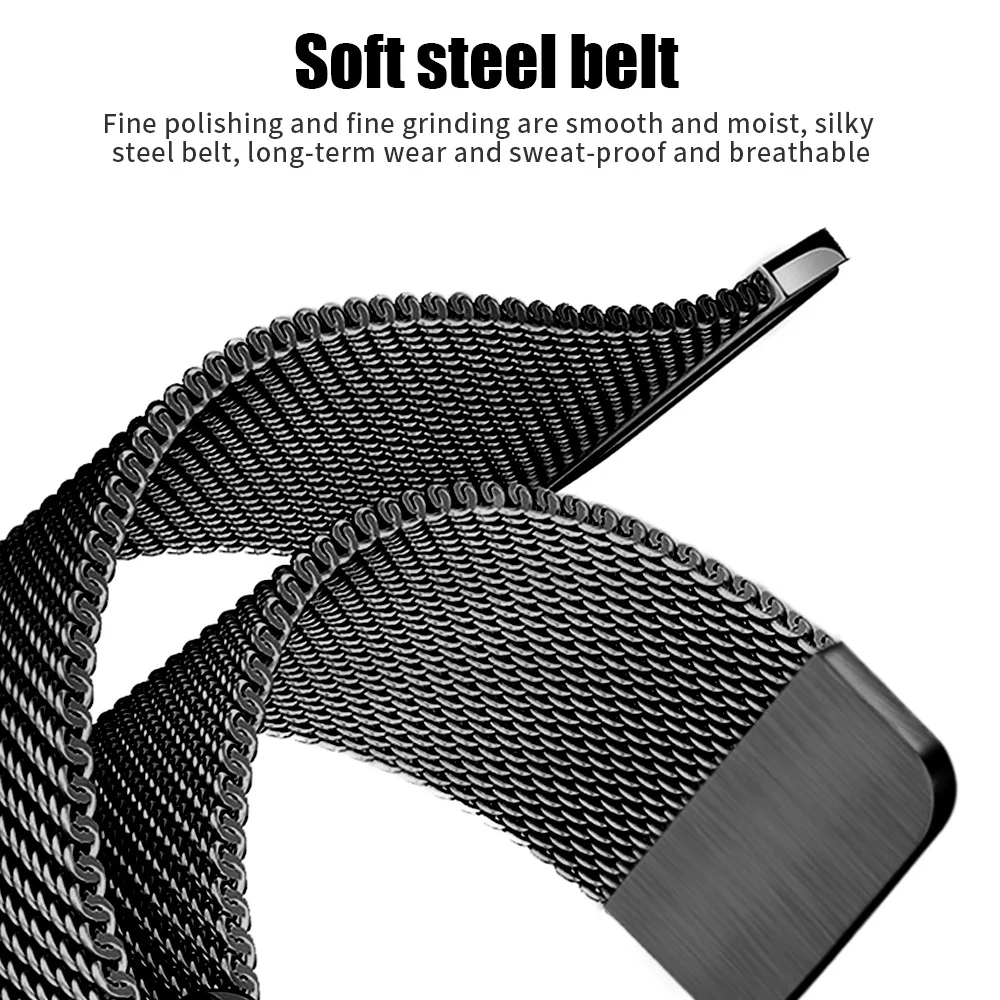 Stainless Steel Milanese Strap For Apple Watch 6 Se Band 44mm 40mm 42mm 38mm Smartwatch iWatch Series 345 Bracelet Magnetic Loop