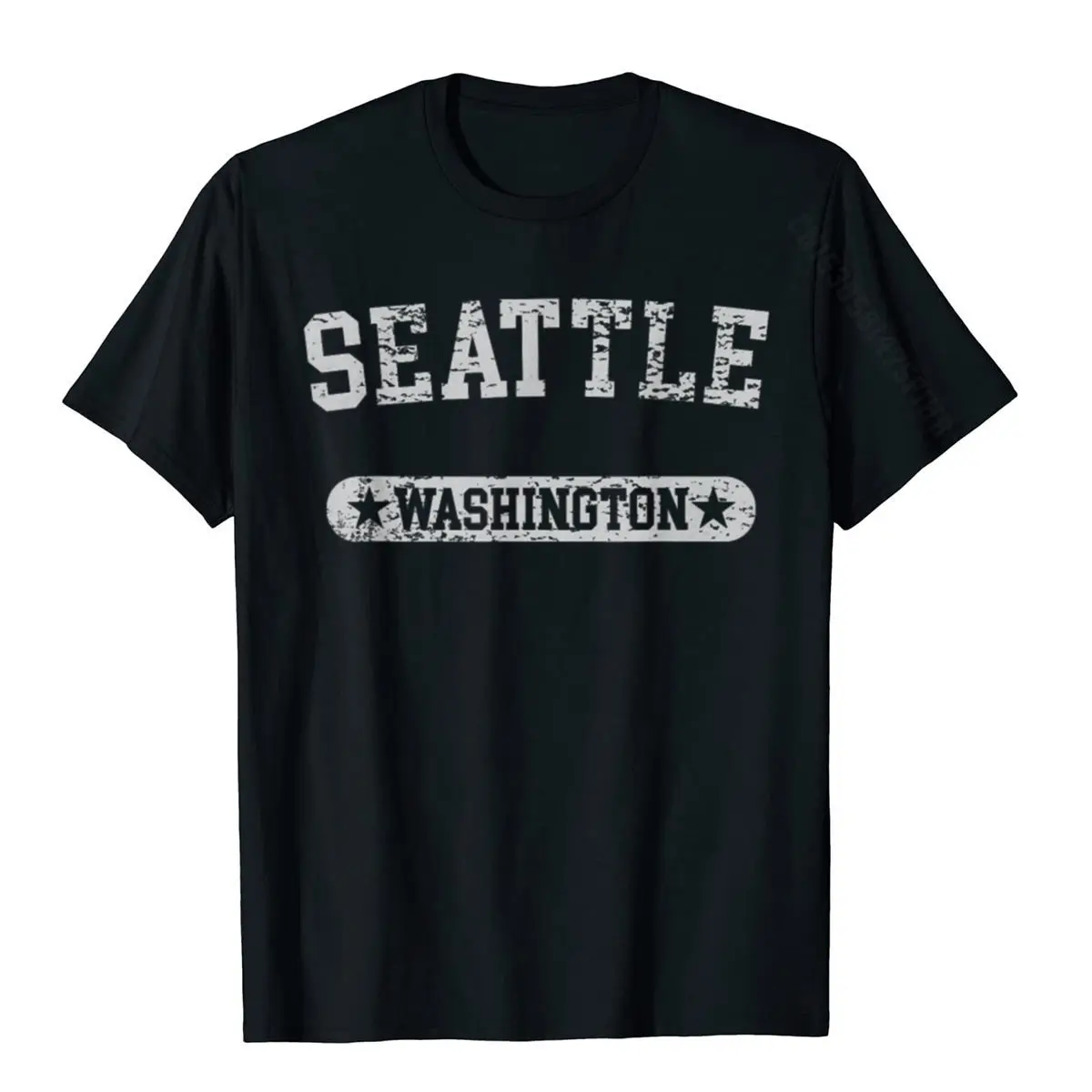 Normal Fitness Tight Tshirts for Men Hip Hop Summer/Autumn Crew Neck 100% Cotton Short Sleeve Tshirts Tops T Shirt Washington State Home T-shirt I ove Evergreen State Seatt e__86 black