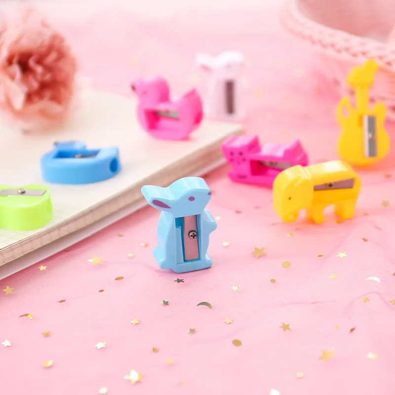 Adorable Animal Creative Pencil Sharpener Hand-cranking Diplopore Pencil Sharpener Pencil Shapper Pencil Sharpener Cute Cartoon