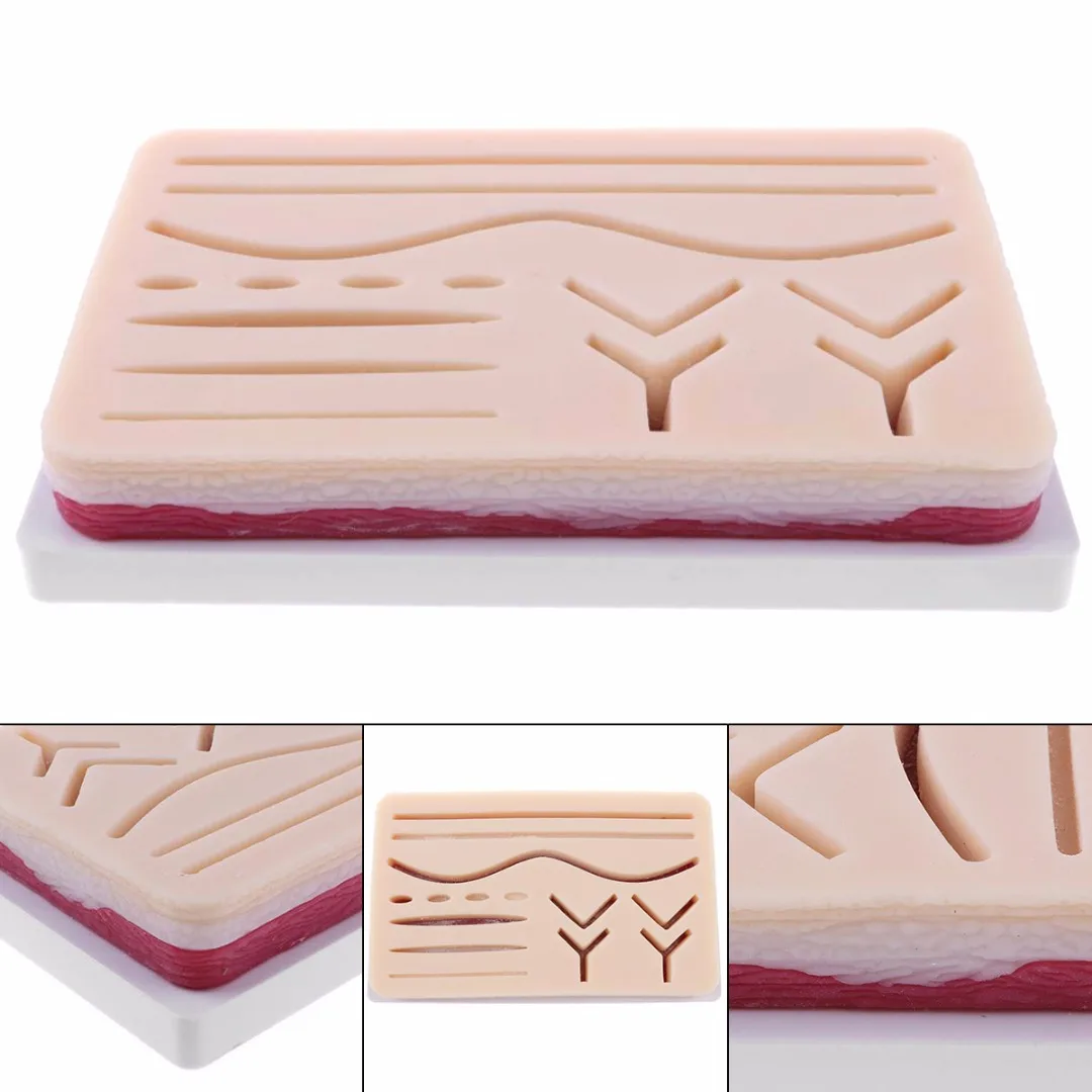 

Suture Training Kits Human Traumatic Skin Suture Practice Training Pad Model for School Teaching Tool Anatomy Study Lab Supplies