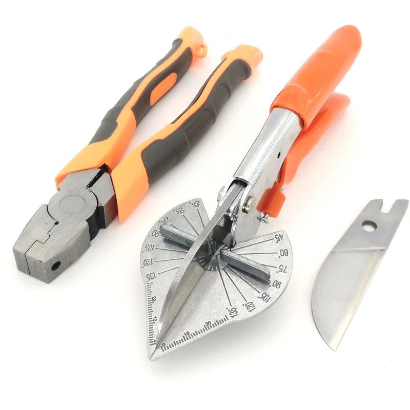 1Set 45-120 Degree Multi Angle Mitre Siding Wire Duct Cutter Pvc Pe Plastic Pipe Hose Scissor Cut Housework Home Decor Plumbing |