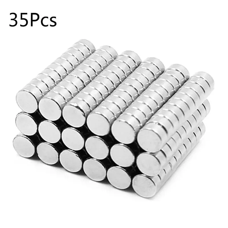 35pcs D6X3mm Neodymium Magnet Strong Magnet NdFeB Disc Magnet for Magnetic Push Pins DXAF