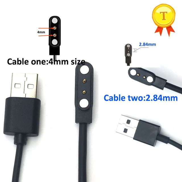 Câble De Charge Pour Montre Connectée, Câble De Charge Magnétique 2P  Résistant à L'abrasion Pour La Maison 8mm/0.3in 