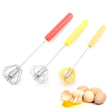 Напрямую от производителя полуавтоматический толкающий вращающийся венчик для сбивания яиц ручной баклажан