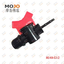 Мини водяной шланг клапан орошения для микро для поливки в саду MJ-K4-G1/2 4 мм до G1/2 ''10 шт./лот