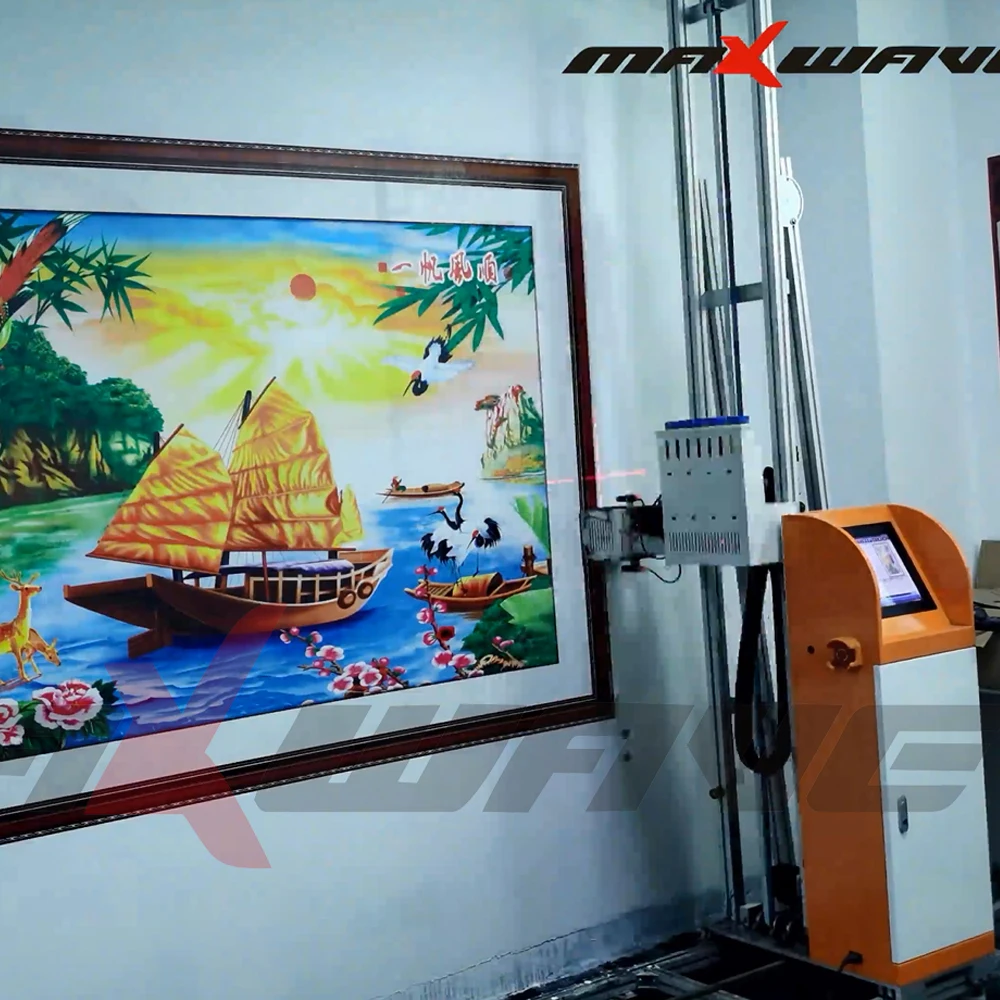 Hot Sale 3D CMYK Vertical Wall Printer Direct To Wall Painting Machine afbeelding