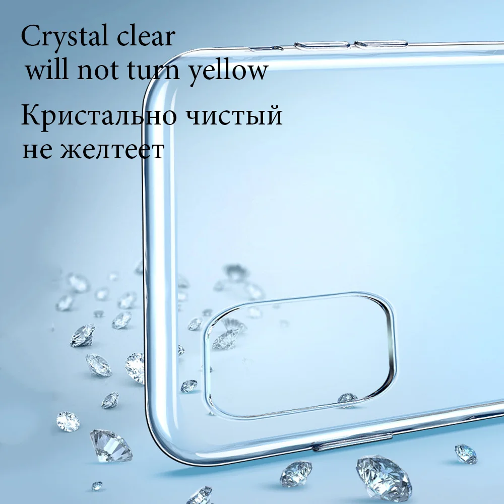Transparent Silicone Protective Phone Case - Slim, Soft Shell Back Cover