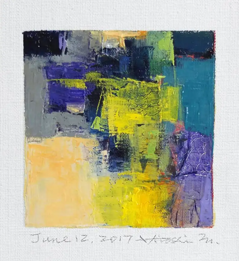 

Оригинальная абстрактная картина маслом с бесплатной доставкой