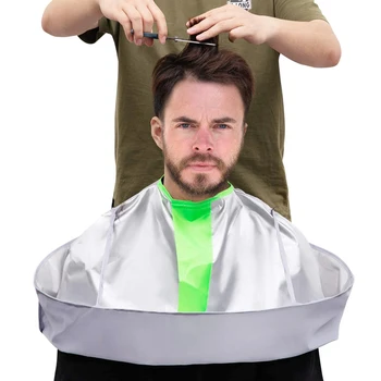 

Foldable Hair Cutting Cape Waterproof Umbrella Cape Salon Barber Cloak Hairdressing Tool Keep Hair Off Clothes and Floor