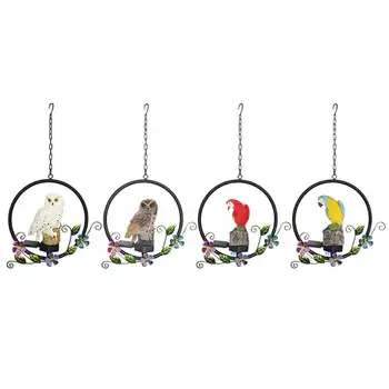 

Solar Power LED Owl Parrot Hanging Lamp Waterproof Garden Decorative Light