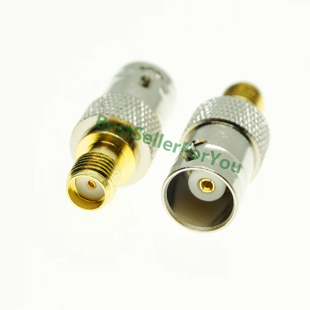 Obtenga esto Conector BNC hembra a SMA hembra adaptador de antena conector de cobre convertidor 5BybWAjnq