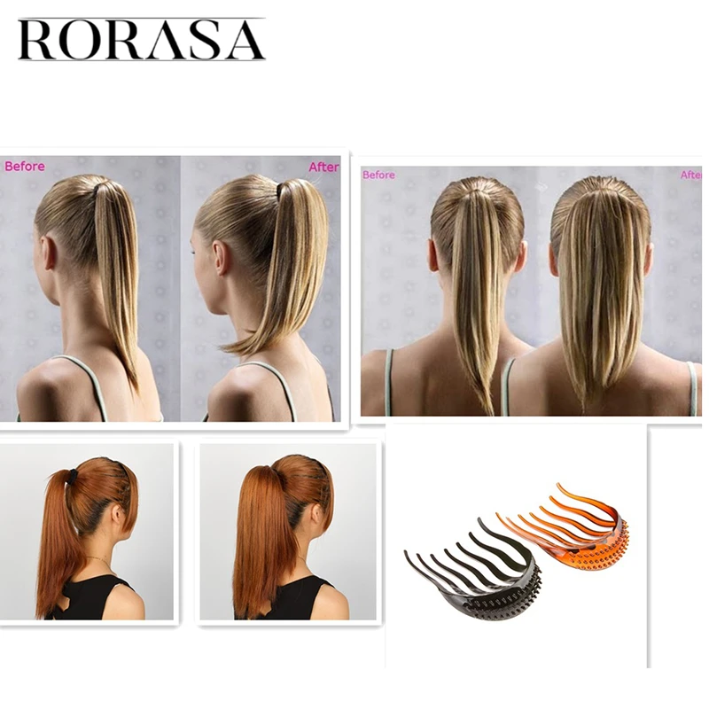 

1 Pc Girl DIY Hairdressing Tools Roll Inserts Hairpin Hairpins Fluffy Insert Clip Ponytail Comb Comb Clip Headdress Jewelry Gift