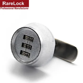 

Combination Cam Lock 3 Digit Password Security for Box Cabinet Mailbox GYM Locker Office Drawer Rarelock MMS254- 2 cc