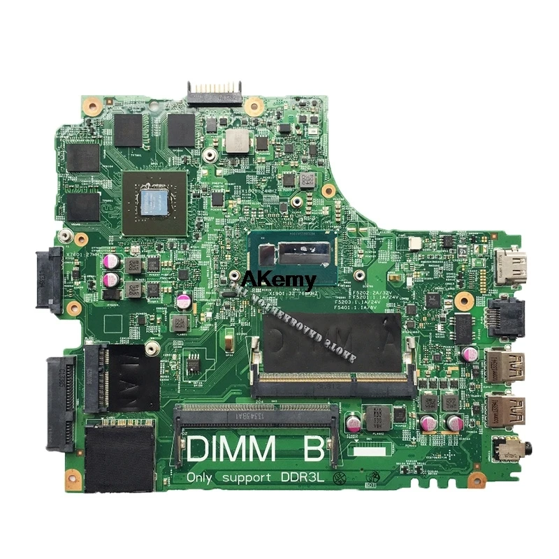 12307-2 ПРБ VKJ89 REV: A00 для DELL 5437 3437 ноутбук материнская плата Процессор i7 4500U GT750M 2G DDR3 тесты работы