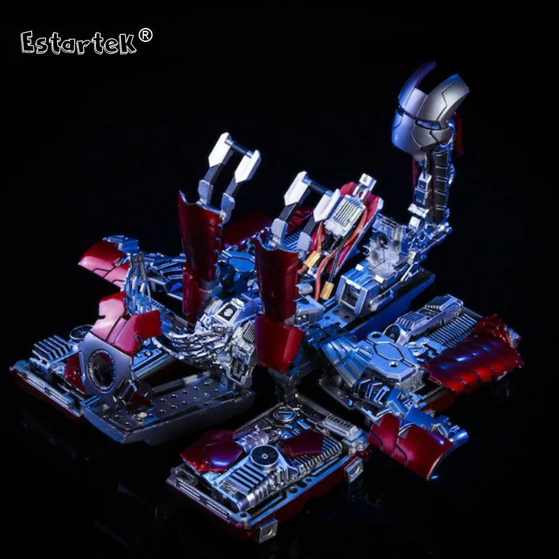 Estartek TYStoys 1/6 Железный человек MK5 чемодан подвижный взрывоопасный Армированный для 12 дюймов фигурка Sence DIY - Цвет: Красный