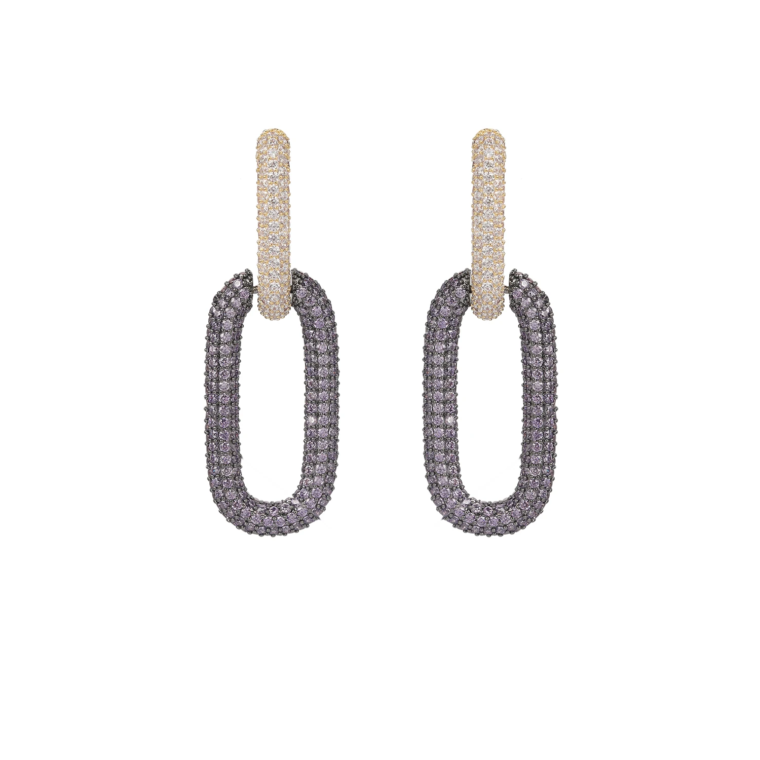 Luxury Cubic Zircon CZ Earrings,Chains Style Birthday Party Wedding Gift Fine New Jewelry CE11109