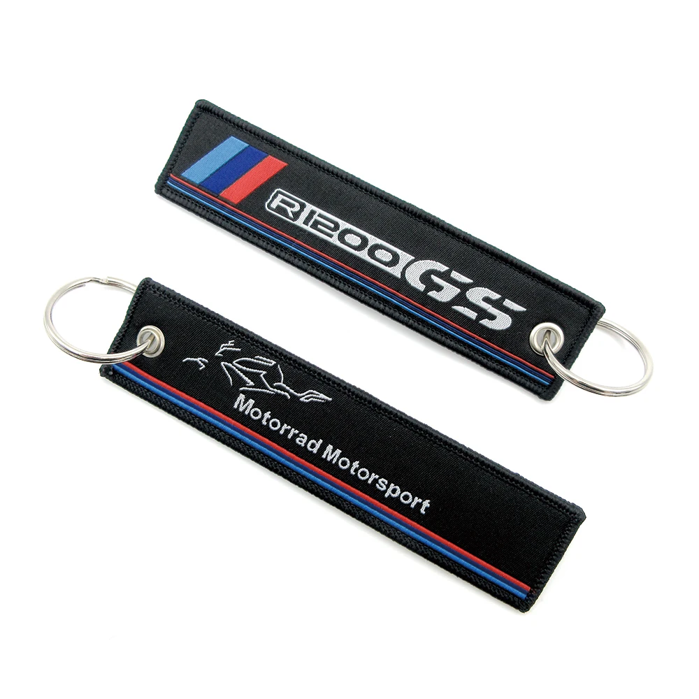 New Motorcycle Embroidery Key Holder Chain Collection Keychain For BMW R1200GS Adventure R 1200GS R1200 GS Badge Keyring Chains |